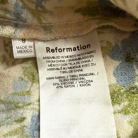 Reformation Cottagecore Floral Mini Skirt - Size 8 - Picture 4 of 9